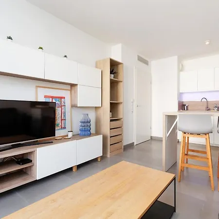 Apartmán L'azuera Center 2p Design 4 Pers Secure Parking 5 Mins Croisette Cannes